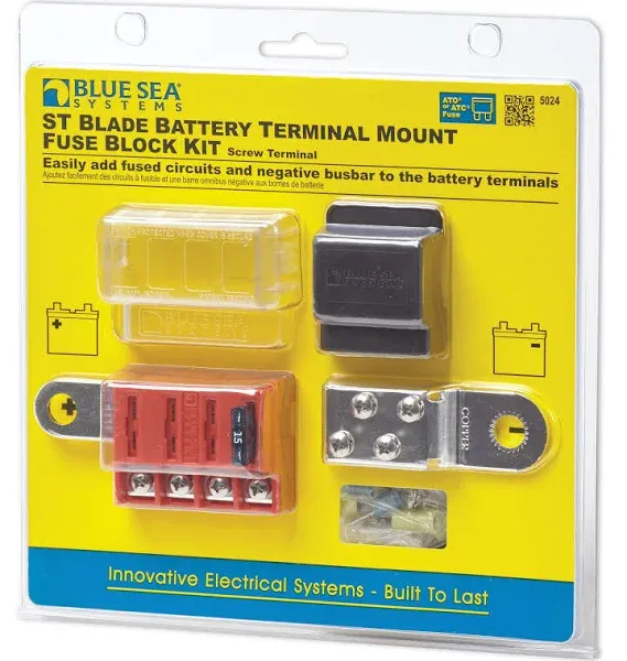 Blue Sea Systems 5024-BSS Power Products ST Blade Battery Terminal Mount Fuse