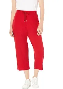 Woman Within Plus Size Sport Knit Capri Pant