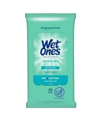 Wet Ones Sensitive Skin Hand Wipes Travel Pack