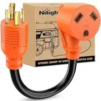 Nilight RV Generator Adapter Cord 30 Amp to 30 Amp 4 Prong Pure Copper