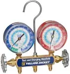 Yellow Jacket Mechanical Manifold Gauge Set, 2-Valve