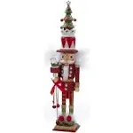 Kurt Adler Hollywood Tree Hat Nutcracker, 15-Inch, Red and Green