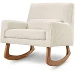 Nursery Works Sleepytime Rocker - Ivory Boucle with Light Legs