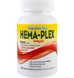 Nature's Plus Hema-Plex Iron Softgels