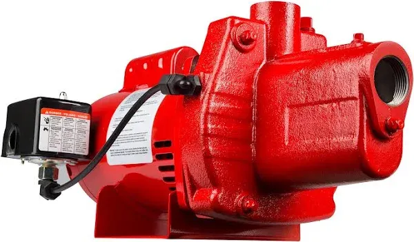 Red Lion RJS-100-PREM 602208 Premium Cast Iron Shallow Well Jet Pump