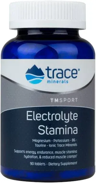 Trace Minerals | Electrolyte Stamina Tablets | Magnesium & Potassium to Promote Energy, Hydration & Muscle Endurance | Vegan, Gluten Free, Sugar Free | 600 Count (100-Day Supply)