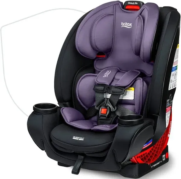 Britax Grow with You ClickTight Harness-2-Booster Car Seat, 2-in-1 High Back Booster, Black Contour & One4Life ClickTight All-in-One Car Seat, Eclipse Black