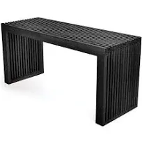 35" Bamboo Patio Dining Bench