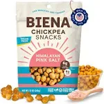 BIENA Chickpea Snacks, Himalayan Pink Salt | Gluten Free | Vegan | Dairy Free | Plant-Based Protein, Value Pack Size12 Ounce