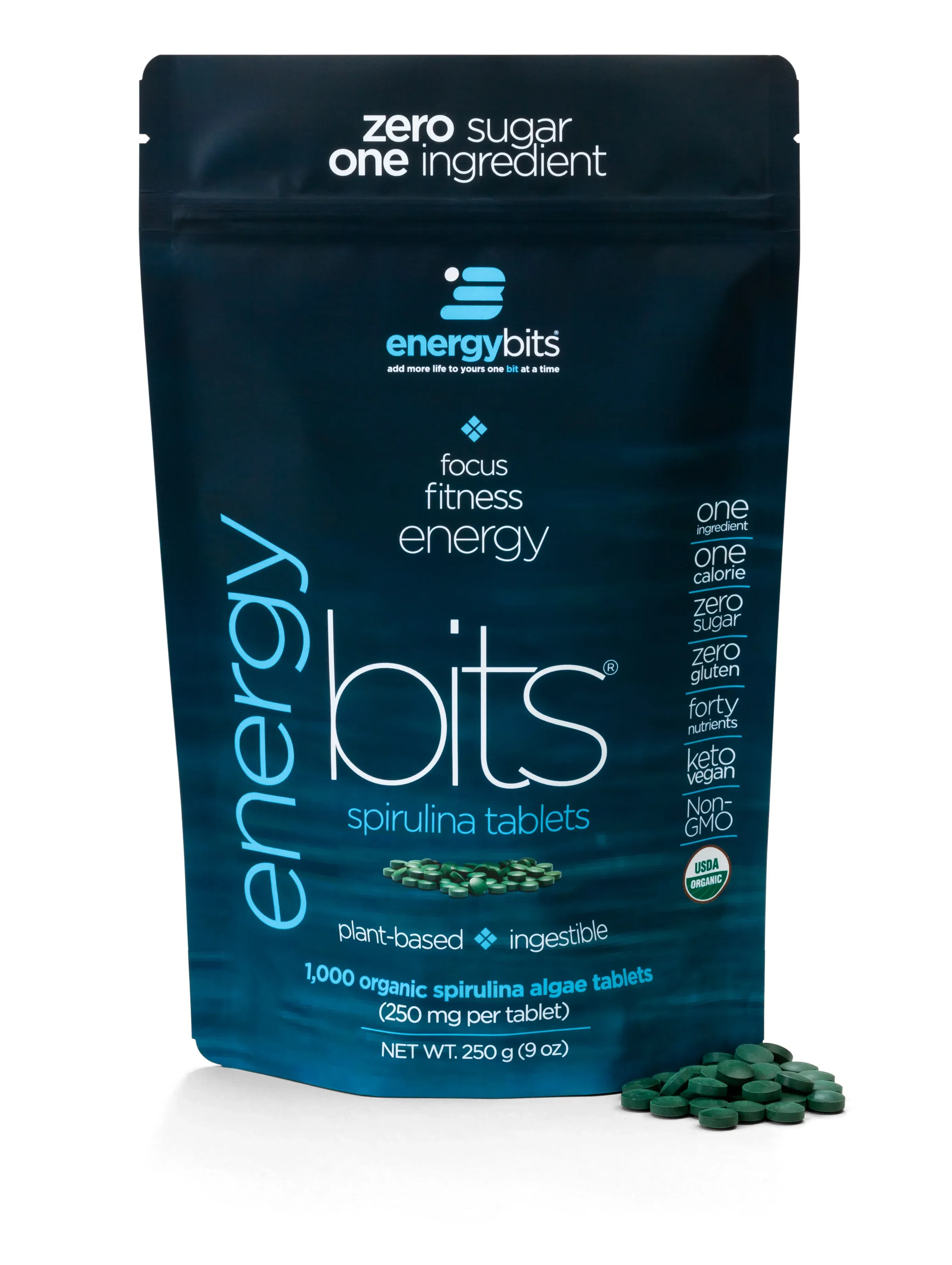 ENERGYbits Organic Spirulina Tablets