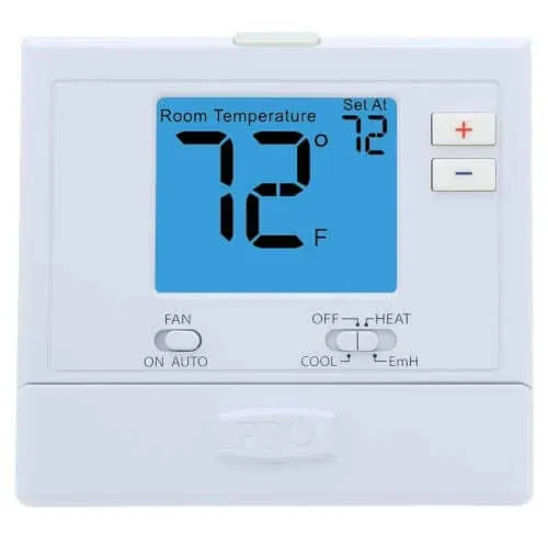 T721 Digital Non-Programmab<wbr/>le, Multi-Stage Thermostat w/ Heat Pump (2H/1C)