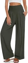 UEU Women&#x27;s Casual Loose Wide Leg Cozy Pants Yoga Sweatpants Comfy High Waisted