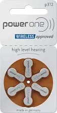 Power-One Hearing Aid Size 312 Batteries