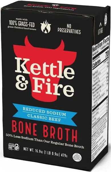 Beef Bone Broth Soup by Kettle &amp; Fire 1 Pack