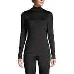 Women's Lands' End Thermaskin Heat Long Sleeve Turtleneck Long Underwear Top