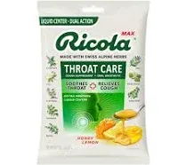 Ricola Max Throat Care Honey Lemon Wrapped Drops