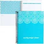 Paper Junkie Blue Monthly Budget Planner, Bill Organizer with 24 Pockets for In