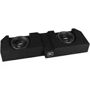 NEW DUAL 12&#034; 1600W LOADED SUB BOX FITS 2019-2024 CHEVY SILVERADO CREW CAB