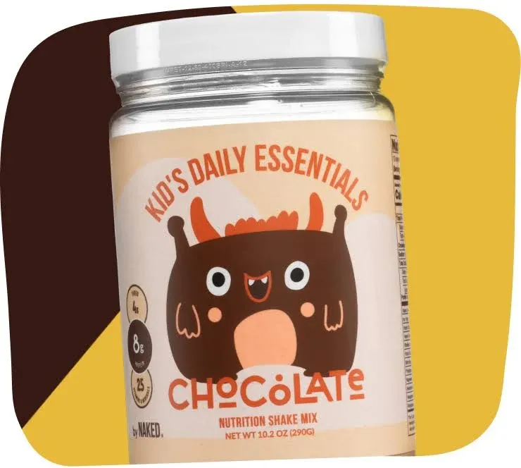 Chocolate Kids Daily Essentials, Kids Protein Shake Made With Organic Milk, 6 Organic Vegetables, 25 Vitamins and Minerals, No Artificial Sweeteners, Flavors, Colors or Preservatives