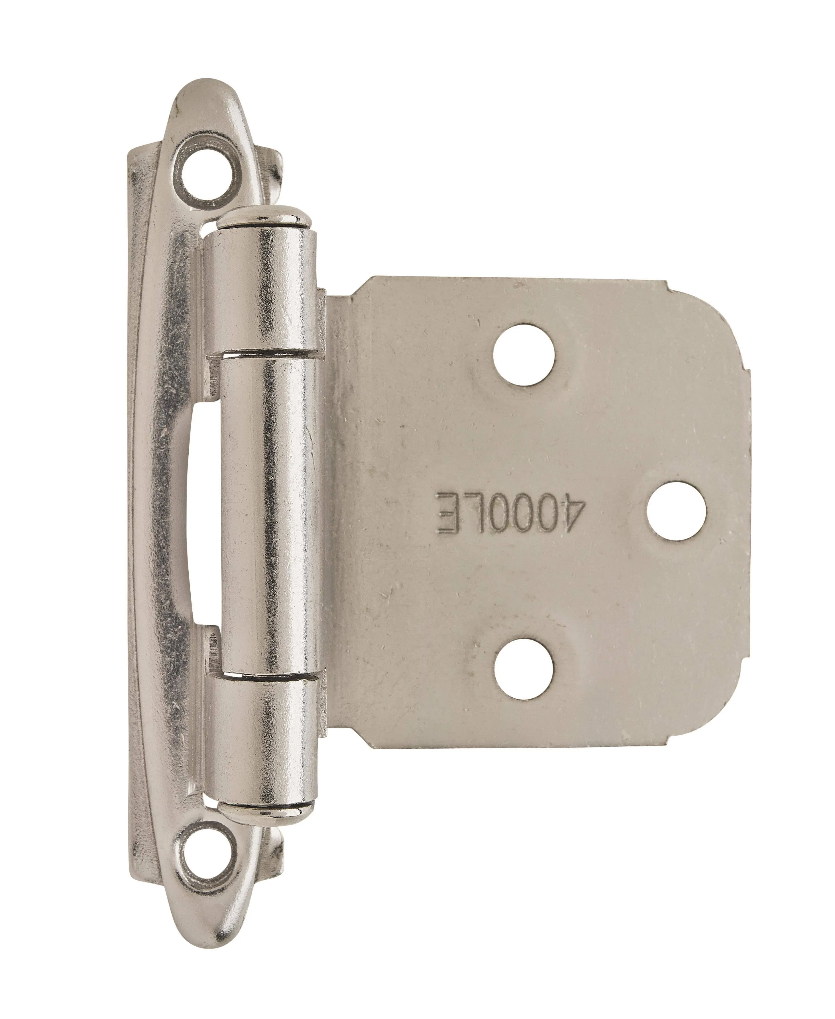 Amerock BPR7629G10 | Face Frame Cabinet Hinge | Variable Overlay Self Closing Face Mount | Satin Nickel | Kitchen Cabinet Door Hinge | 1 Pair/Pack | Functional Hardware