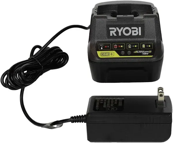 Ryobi 18V Battery Charger P118B 18-Volt ONE+ Lithium-Ion Battery Charger