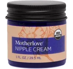 Motherlove Nipple Cream (1 oz) Organic Lanolin-Free Nipple Cream for Breastfeeding—Benefits Nursing & Pumping Moms