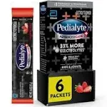 Pedialyte Advanced Care+ Electrolyte Powder, Strawberry Freeze - 6 pack, 0.6 oz packets