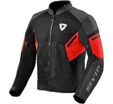 Rev&#039;It GT-R Air 3 Mens Textile Motorcycle Jacket Black/Neon Red - Size 2XL