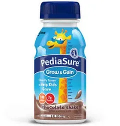 PediaSure Grow & Gain Pediatric Vanilla Flavor 8 Ounce Bottle Ready to Use, 58049 - Pack of 6