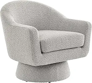 Modway EEI-6359-TAU Astral Boucle Fabric Swivel Chair, Taupe