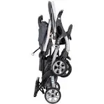 Baby Trend Sit N' Stand Easy Fold Travel Toddler/Baby Double Stroller, Magnolia