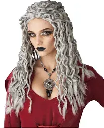 California Costumes Gray Crinkle Dreads Wig Standard