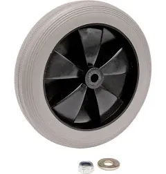 Global Industrial RP9039 Replacement 8" Rear Wheel for Janitor Cart