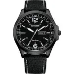 Citizen Classic Eco-Drive Black Dial Men`s Watch AW0115-03E