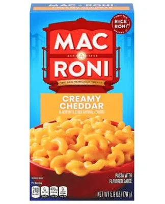 Mac-A-Roni Variety Pack, Creamy Cheddar + Creamy White Cheddar, 5.9 Oz (Pack of 8)