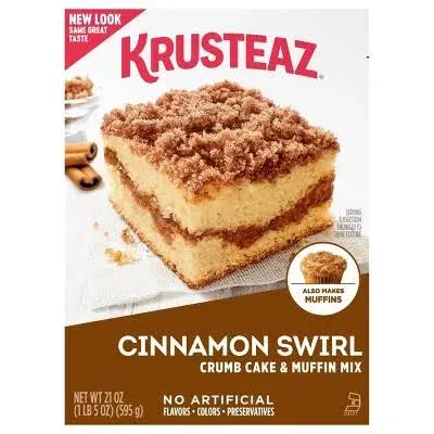 Krusteaz Cinnamon Swirl Crumb Cake Muffin Mix