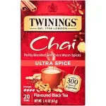 Twinings Ultra Spice Chai Tea 20 Bags