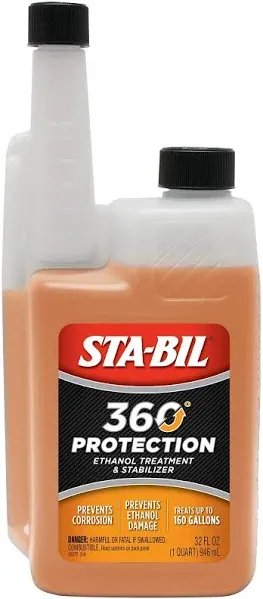 STA-BIL Ethanol Fuel Treatment: 2-Cycle/4-Cycle, Gasoline Engines, 360 Performance, VOC Compliant