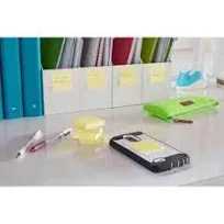 Post-it Super Sticky Notes, 1 7/8 in x 1 7/8 in, 8 Pads, 90 Sheets/Pad, 2x the Sticking Power, Canary Yellow