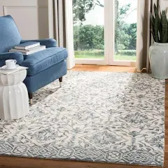 Safavieh Elvedina Handmade Dip Dye Floral Wool Rug