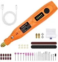  Mini Cordless Rotary Tool Kit with 105pcs Accessories, USB Charging 5 Yellow