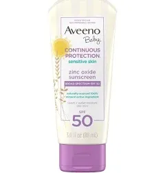 Aveeno Zinc Oxide Spf 50 Sunscreen (3 fl oz)