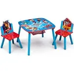 Delta PAW Patrol 3-Piece Table and Chair Set in Blue and Red