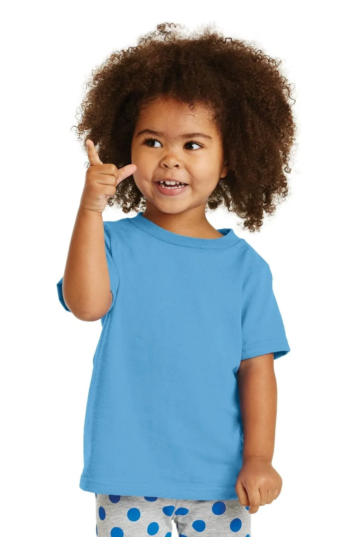 Port & Company CAR54T Toddler Core Cotton Tee - Aquatic Blue - 4T