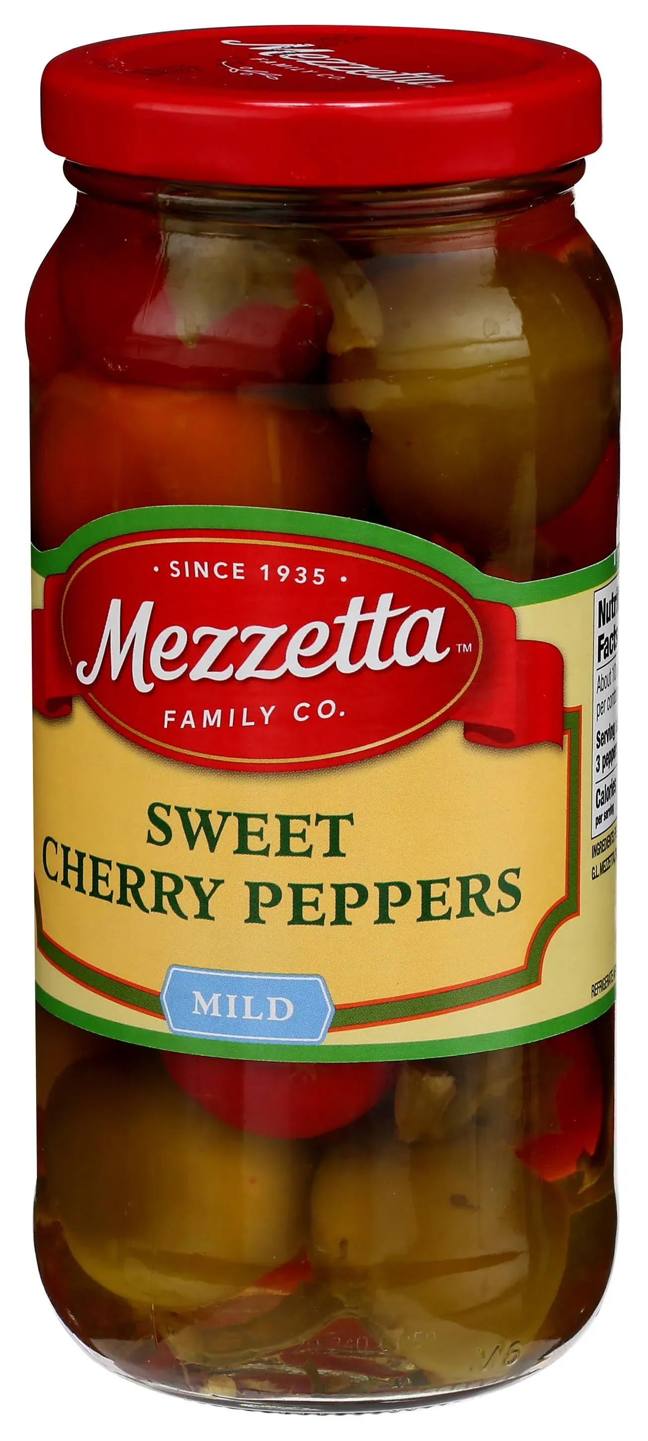 Mezzetta Cherry Peppers, Sweet, Mild - 16 fl oz