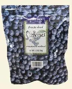 Trader Joe's Freeze Dried Blueberries 2.46 Oz