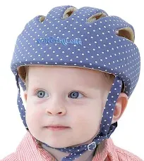 Adjustable Baby Head Protector, Breathable Baby Helmet for Craling Walking Cute Baby Safety Helmet Hat Toddler Essentials Harness Baby Infant Helmet Running Playing (Star Gray)