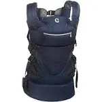 Contours Baby Carrier Newborn to Toddler | Journey GO 5 Position Convertible Easy-to-Use Baby Carrier with Pockets for Men and Women, Face in, Face Out, Front, Back & Hip (8-45 lbs) - Cosmos Navy