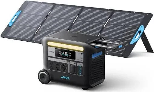 Anker SOLIX F2000 Solar Generator (PowerHouse 767 with 200W Solar Panel)