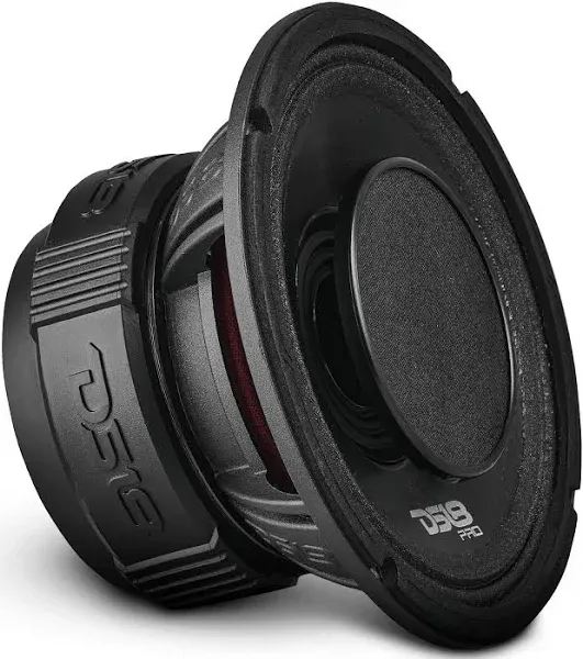 DS18 PRO-HY6.4B 6.5" Hybrid Mid-Range Car Audio Loudspeaker with 1" VC Built-in Compression Driver Horn and Water Resistant Cone 450W Max 225W RMS 4 Ohms (1 Speaker)